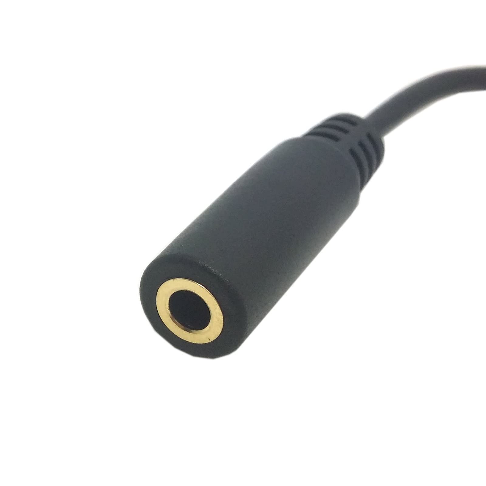 Amazon | xiwai 90度右斜め3.5MM4極オーディオオス-メス延長ケーブル